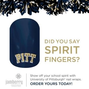NWT Pittsburgh Panthers Jamberry Nail Wrap